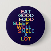 Badge Rond 7,6 Cm Bonne vie (Devant)