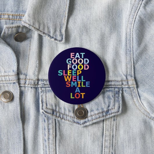 Badge Rond 7,6 Cm Bonne vie (En situation)