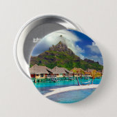 Badge Rond 7,6 Cm Bora Bora (Devant & derrière)