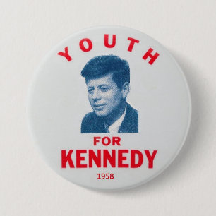 Badge Rond 7,6 Cm Borne commémorative 1958 de JFK
