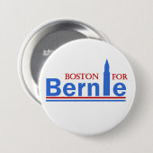 Badge Rond 7,6 Cm Boston pour Bernie (Devant & derrière)