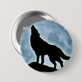 Badge Rond 7,6 Cm Botão Lobo (Devant & derrière)