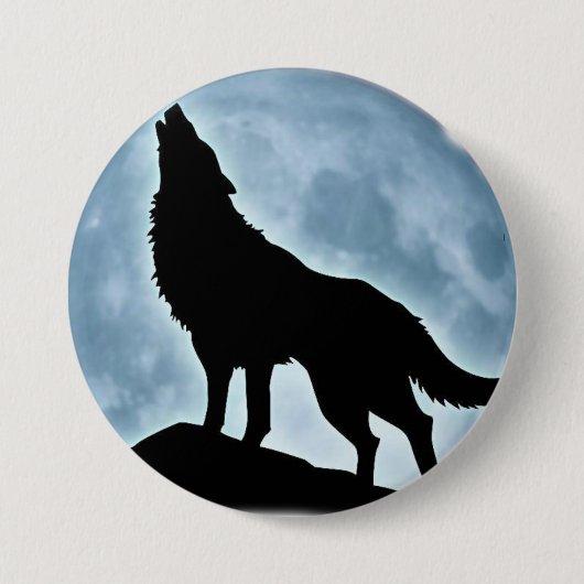 Badge Rond 7,6 Cm Botão Lobo (Devant)