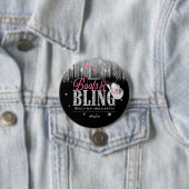 Badge Rond 7,6 Cm Bottes et Bling Disco Bachelorette ID925 (En situation)