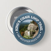 Badge Rond 7,6 Cm Boucle de chaise du roi (rd) (Devant & derrière)