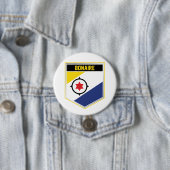 Badge Rond 7,6 Cm Bouclier indicateur Bonaire (En situation)