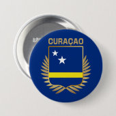 Badge Rond 7,6 Cm Bouclier indicateur Curaçao (Devant & derrière)