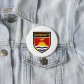 Badge Rond 7,6 Cm Bouclier indicateur Kiribati (En situation)