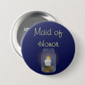 Badge Rond 7,6 Cm Bougie Mason Bouton Jar (Devant & derrière)