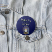 Badge Rond 7,6 Cm Bougie Mason Bouton Jar (En situation)