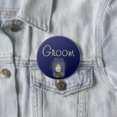 Badge Rond 7,6 Cm Bougie Mason Bouton Jar (En situation)