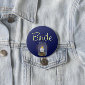 Badge Rond 7,6 Cm Bougie Mason Bouton Jar (En situation)