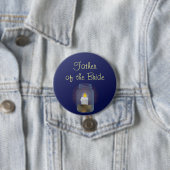 Badge Rond 7,6 Cm Bougie Mason Bouton Jar (En situation)