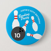 Badge Rond 7,6 Cm Boule de bowling ronde Boutons de basback pour la  (Devant)