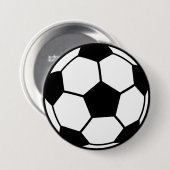 Badge Rond 7,6 Cm Boule de football (Devant & derrière)