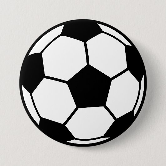 Badge Rond 7,6 Cm Boule de football (Devant)