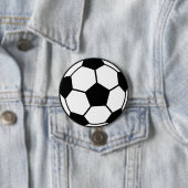 Badge Rond 7,6 Cm Boule de football (En situation)