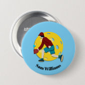 Badge Rond 7,6 Cm Boule de pique (Devant & derrière)