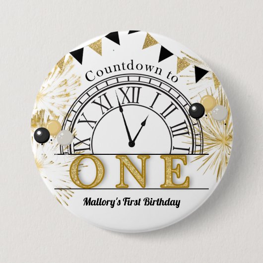 Badge Rond 7,6 Cm Bouton (Devant)