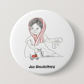 Badge Rond 7,6 Cm Bouton #08 de bébé de janv. Shackelford