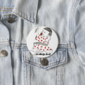 Badge Rond 7,6 Cm Bouton #10 de bébé de janv. Shackelford (En situation)