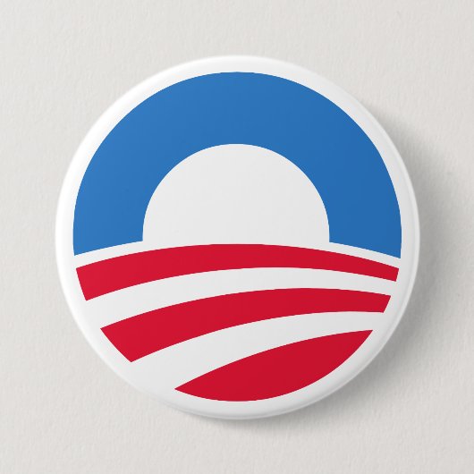 Badge Rond 7,6 Cm Bouton 2012 de logo d'Obama (Devant)