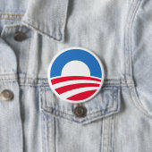 Badge Rond 7,6 Cm Bouton 2012 de logo d'Obama (En situation)