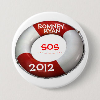 Badge Rond 7,6 Cm Bouton 2012 de sauveteur de Romney Ryan SOS