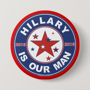Badge Rond 7,6 Cm Bouton 2016 de Hillary Clinton