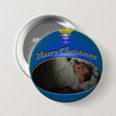 Badge Rond 7,6 Cm Bouton 3 de Noël de CMN (Devant & derrière)