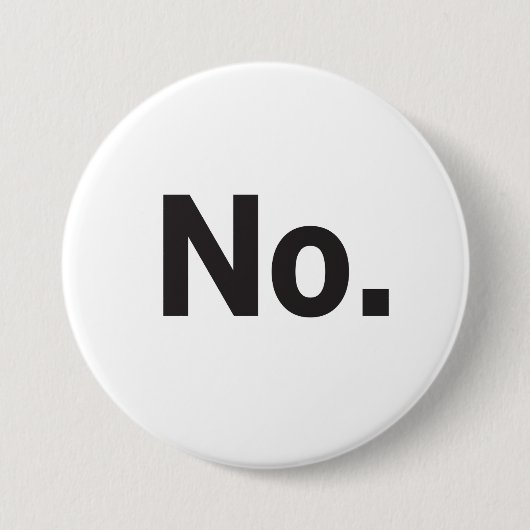 Badge Rond 7,6 Cm Bouton 3" : Non. (Devant)