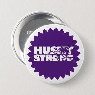 Badge Rond 7,6 Cm Bouton à épingle ferme Husky