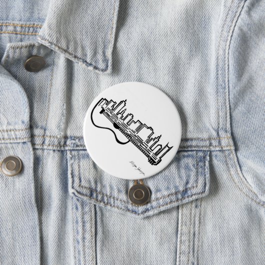 Badge Rond 7,6 Cm Bouton acoustique d'horizon (En situation)