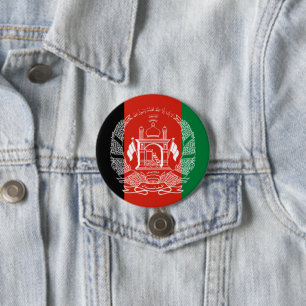 Badge Rond 7,6 Cm bouton afghanistan