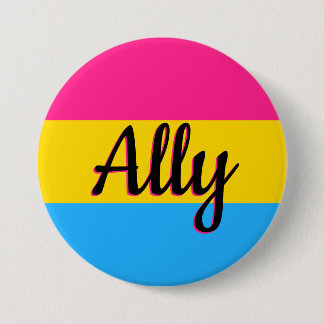 Badge Rond 7,6 Cm Bouton Ally du drapeau de la fierté transexuelle
