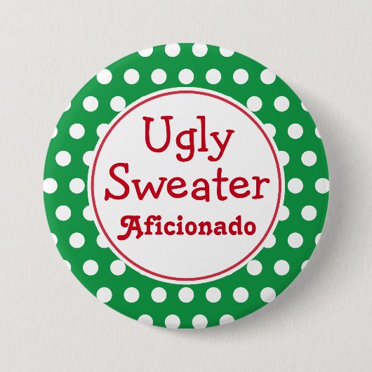 Badge Rond 7,6 Cm Bouton Amateur de Pulls Laids (Devant)