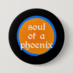 Badge Rond 7,6 Cm Bouton Âme de Phénix