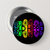 Badge Rond 7,6 Cm Bouton ANCIEN HIPPIE (Devant & derrière)