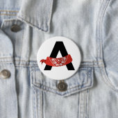 Badge Rond 7,6 Cm Bouton APBF (En situation)