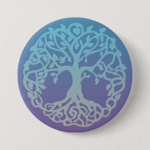 Badge Rond 7,6 Cm Bouton Arbre de vie