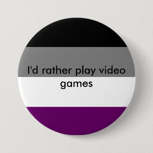 Badge Rond 7,6 Cm Bouton asexuel