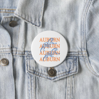 Badge Rond 7,6 Cm Bouton Auburn Gameday