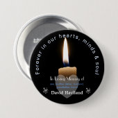 Badge Rond 7,6 Cm Bouton avec bougie Lit comme HAMbyWG (Devant & derrière)
