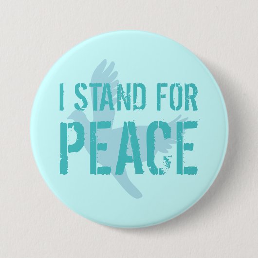 Badge Rond 7,6 Cm Bouton avec message de paix (Devant)