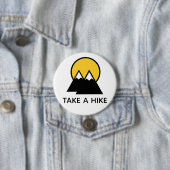 Badge Rond 7,6 Cm Bouton Aventure Randonnée (En situation)