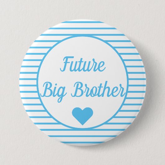 Badge Rond 7,6 Cm Bouton Baby shower Future Big Brother (Devant)