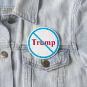 Badge Rond 7,6 Cm Bouton Ban Trump (En situation)