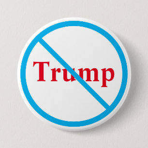 Badge Rond 7,6 Cm Bouton Ban Trump