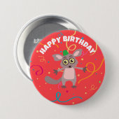 Badge Rond 7,6 Cm Bouton Bébé Bush (Devant & derrière)