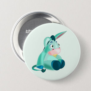 Badge Rond 7,6 Cm Bouton Bébé Donkey - Votre Couleur - Texte